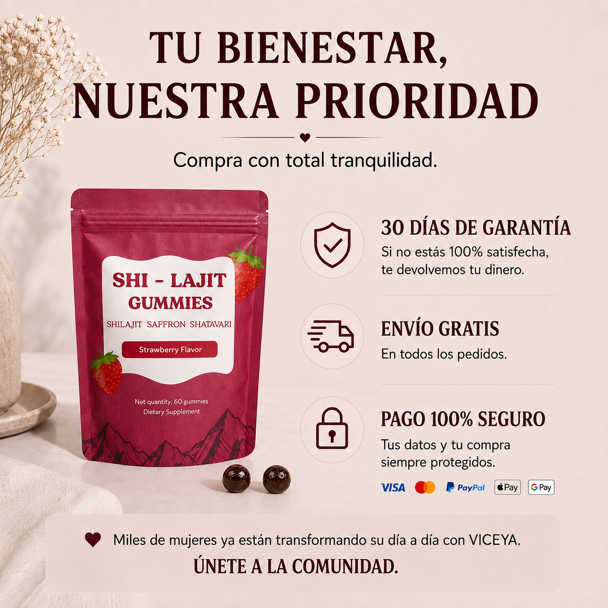 Dos gominolas. Un pequeño gesto para volver a elegirte.