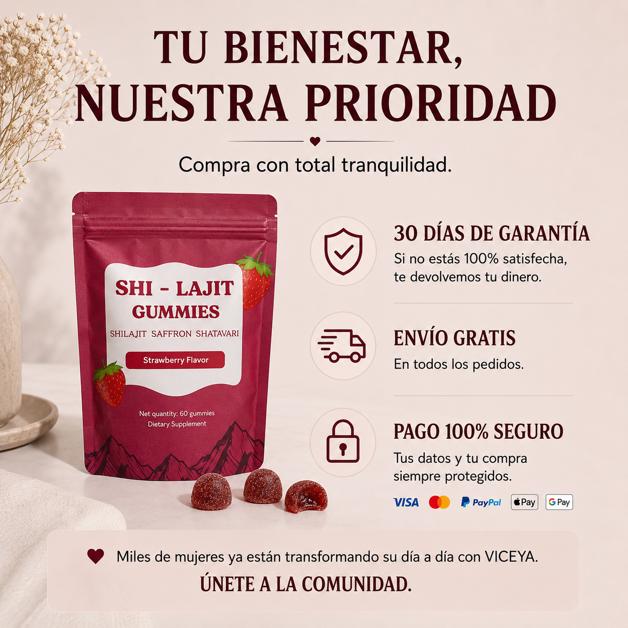 Recupera tu energía sin depender del café. Vuelve a sentirte más tú con VICEYA.